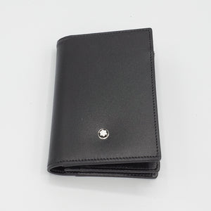 Montblanc Montblanc Meisterstuck Black Leather Gusseted Card Case - 7167 freeshipping - RiNo Distribution