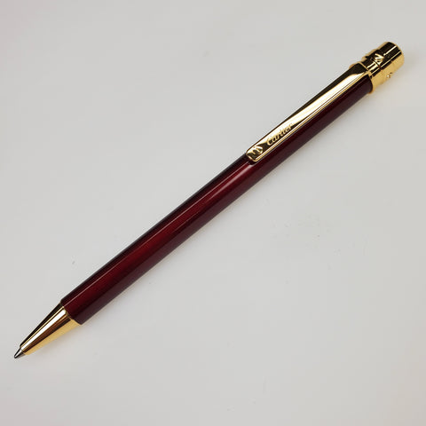 Cartier NEW Cartier Santos Burgundy and Gold Ballpoint Pen (ST150190) freeshipping - RiNo Distribution