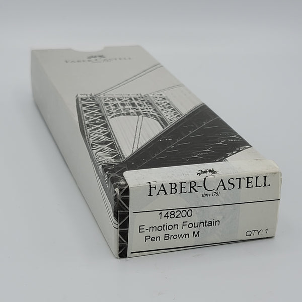 Faber Castell Faber Castell e-Motion Brown Wood Fountain Pen - Medium Nib freeshipping - RiNo Distribution