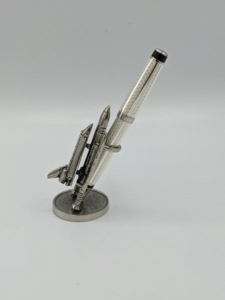 Jac Zagoory Jac Zagoory Designs Rocket 3.2.1 Pewter Full Size Pen Holder freeshipping - RiNo Distribution