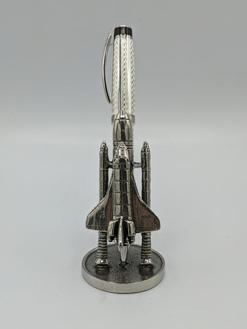 Jac Zagoory Jac Zagoory Designs Rocket 3.2.1 Pewter Full Size Pen Holder freeshipping - RiNo Distribution