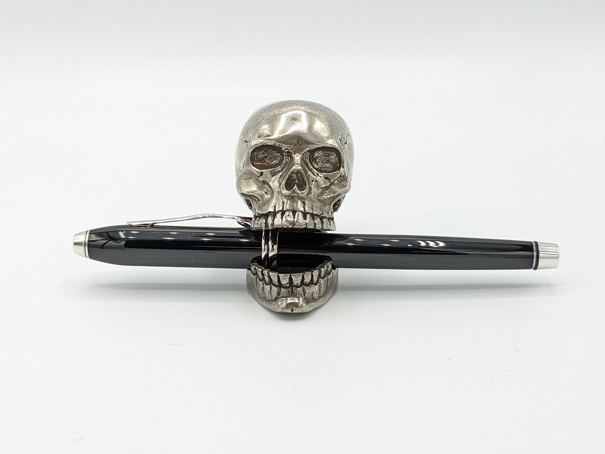 Jac Zagoory Jac Zagoory Designs Skull Laugh Aloud Pewter Full Size Pen Holder (PH113) freeshipping - RiNo Distribution