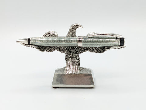 Jac Zagoory Jac Zagoory Designs Swooping Eagle Pewter Full Size Pen Holder (PH83) freeshipping - RiNo Distribution