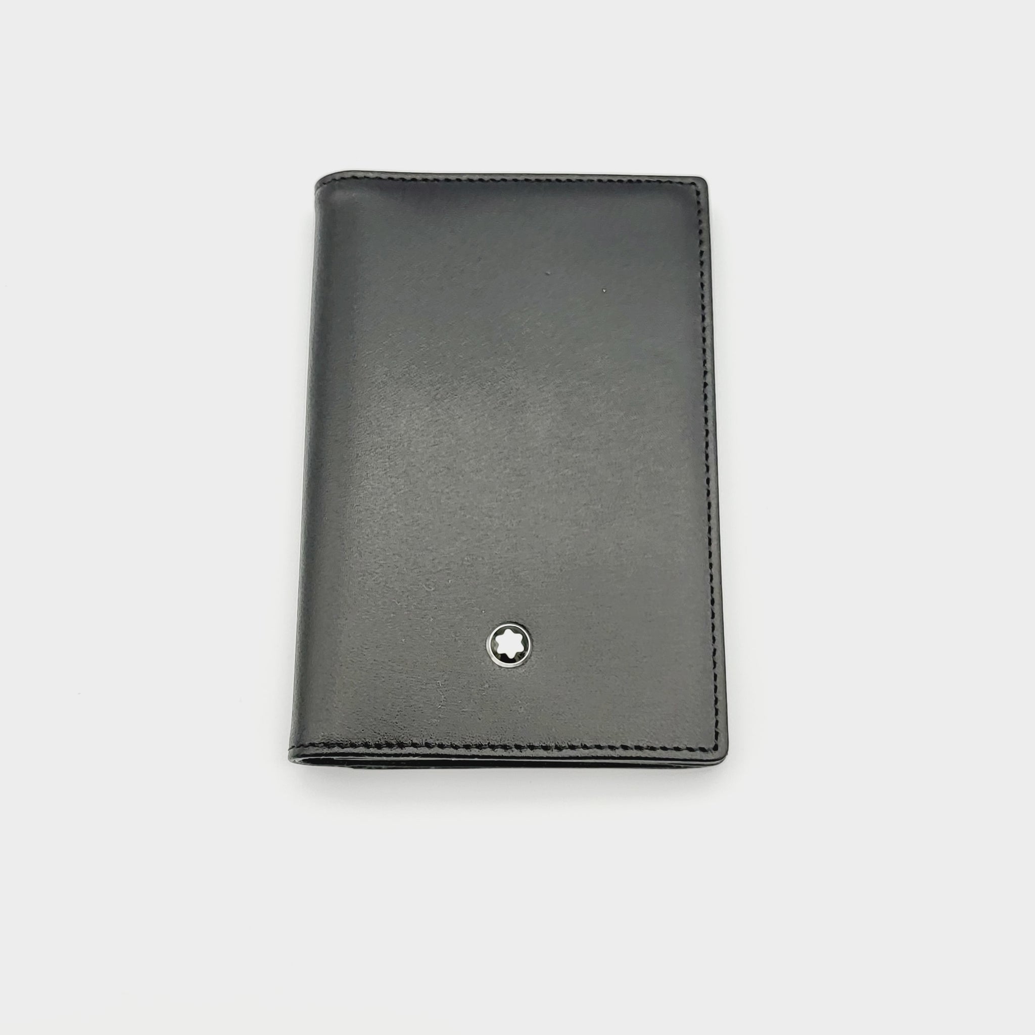 Montblanc Montblanc Meisterstuck Black Leather Cardholder/Small Wallet - #14108 freeshipping - RiNo Distribution