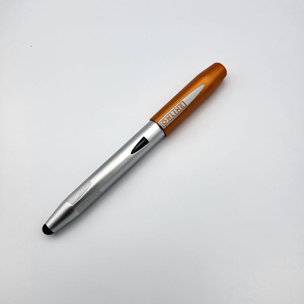 ONLINE of Germany ONLINE of Germany "Switch" Fountain Pen/Touchscreen Stylus - Orange/Satin Silver freeshipping - RiNo Distribution