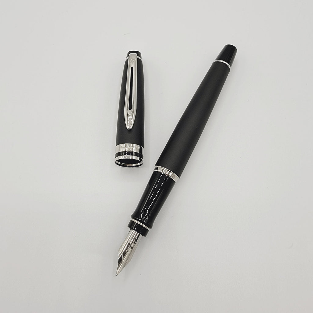 Waterman Expert black ct fountain pen steel nib