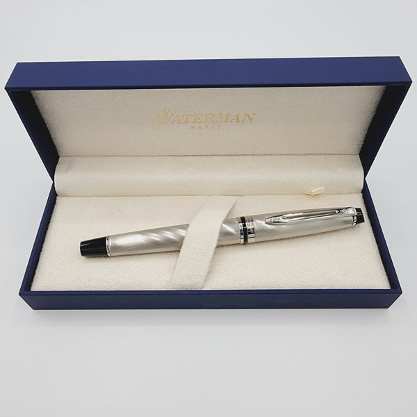 Waterman Expert Brushed Silver CT Roller Ball Pen (S0952080)