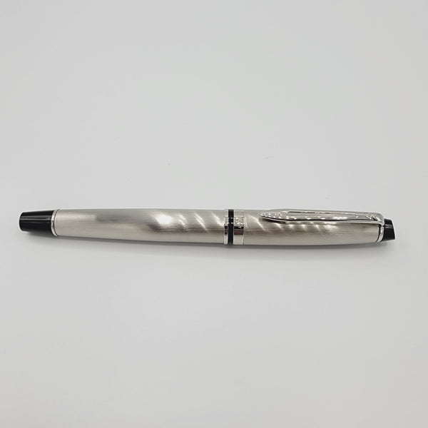 Waterman Expert Brushed Silver CT Fine Fountain Pen (S0952040)