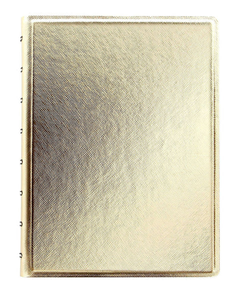 Filofax Filofax A5 Refillable Notebook Saffiano Metallic Gold (115036) freeshipping - RiNo Distribution