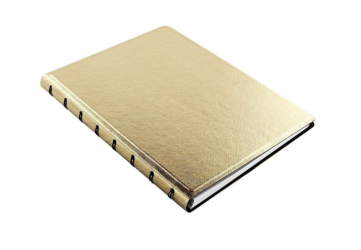 Filofax Filofax A5 Refillable Notebook Saffiano Metallic Gold (115036) freeshipping - RiNo Distribution