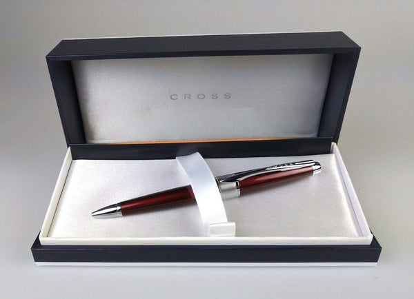 Cross Cross Apogee Titan Red Lacquer Ballpoint Pen (AT0122-3) freeshipping - RiNo Distribution