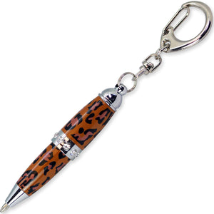 Padrino Padrino Pixie Leopard Print Crystal Keychain Carabiner Ballpoint Pen freeshipping - RiNo Distribution