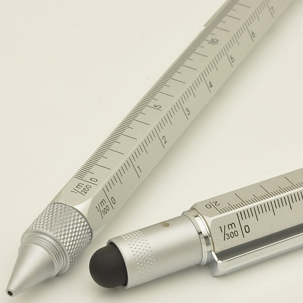 Monteverde Monteverde One Touch Stylus 9 Function Tool .9mm Pencil Silver (MV35241) freeshipping - RiNo Distribution