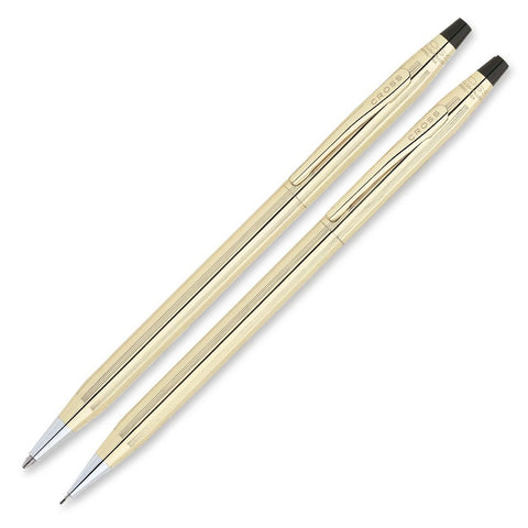 Cross Century 10kt Rolled Gold Ballpoint/Pencil Gift Set New in Box 450105
