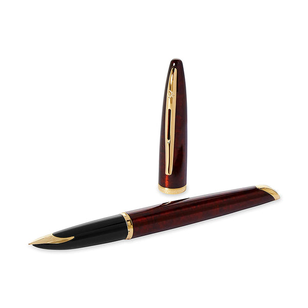 Waterman Waterman Amber Shimmer Carene 18kt Gold Medium Fountain Pen (S0700880) freeshipping - RiNo Distribution