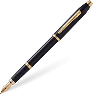 Cross Century II Classic Black w/23kt Gold Trim Fountain Pen 419-1MF NIB