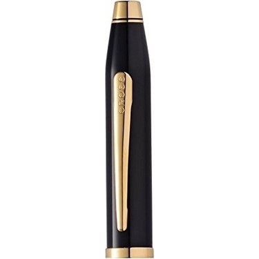 Cross Century II Classic Black w/23kt Gold Trim Rollerball Pen 414-1 NIB