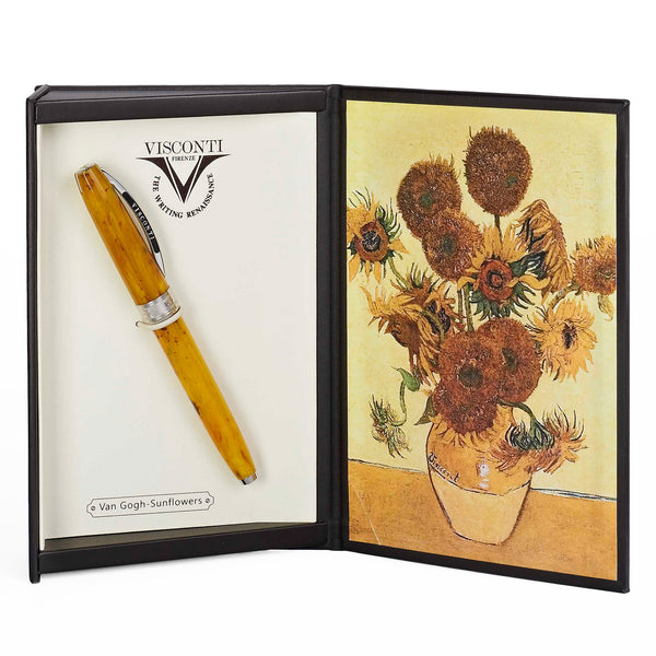 New Visconti Van Gogh Sunflowers Yellow Medium Fountain Pen (78320)
