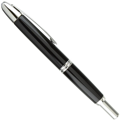 Pilot Pilot Namiki Vanishing Point Black w/Rhodium Medium Fountain Pen #60242 freeshipping - RiNo Distribution