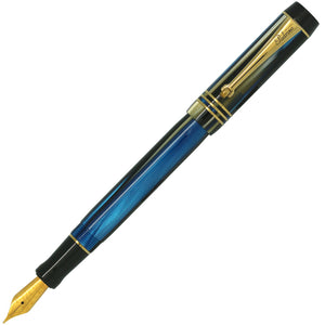 Padrino Padrino Premier Tropical Blue and Gold Medium Fountain Pen with Bock Nib freeshipping - RiNo Distribution