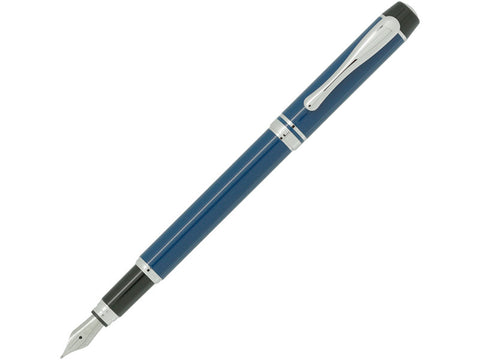 5280 5280 Ambassador Blue/Silver Medium Fountain Pen freeshipping - RiNo Distribution