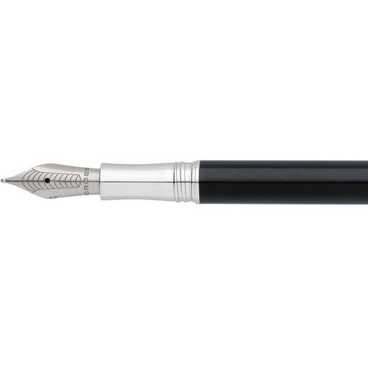 Cross Cross Classic Century Black Lacquer Medium Fountain Pen (AT0086-77MS) freeshipping - RiNo Distribution