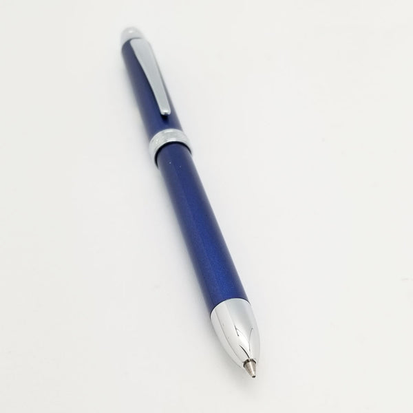 Padrino Padrino Pearl Blue Multi-Function Pen - Black/Red/.5mm Pencil Made in Japan freeshipping - RiNo Distribution