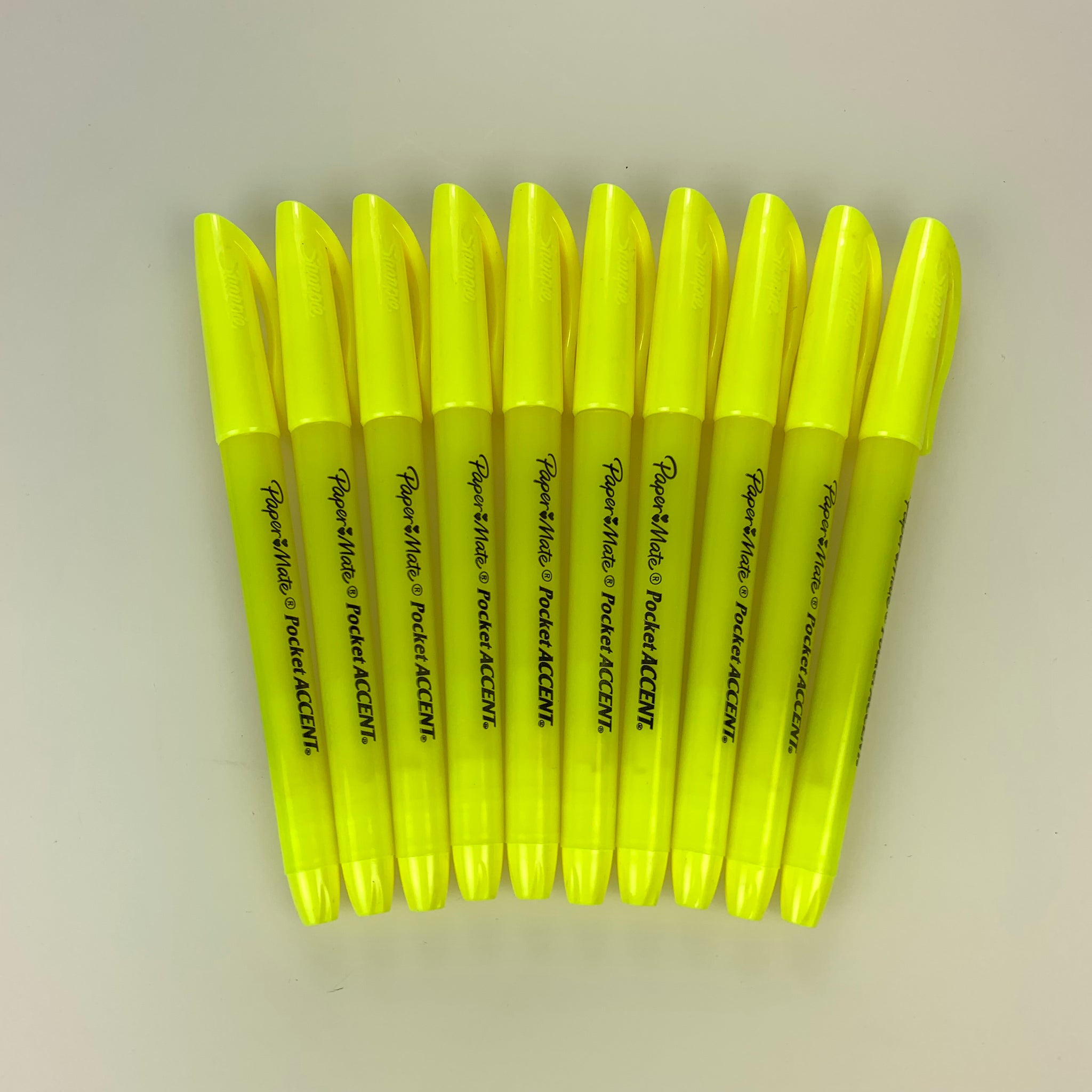 Papermate Papermate Pocket Accent Yellow Highlighter - 10 pack freeshipping - RiNo Distribution