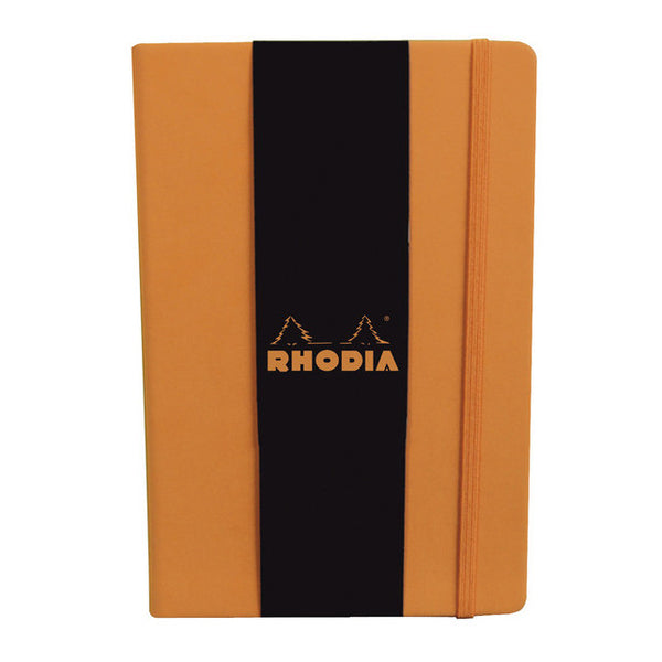 Rhodia Rhodia (R118608) 5 1/2" x 8 1/4" Webnotebook (Lined Paper) w/Orange Cover freeshipping - RiNo Distribution