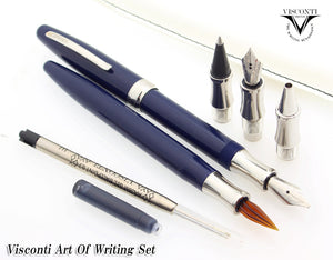 Visconti Visconti Art of Writing Blue Fountain Pen Calligraphy Dipping Set (72000BL) freeshipping - RiNo Distribution
