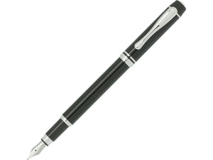 5280 5280 Ambassador Black/Silver Medium Fountain Pen freeshipping - RiNo Distribution
